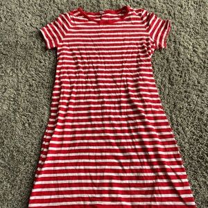 Old navy red and white striped tshirt dress